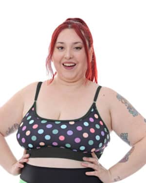 Malla Corpiño Bikini Top Regulable Base Fija Talles Grandes