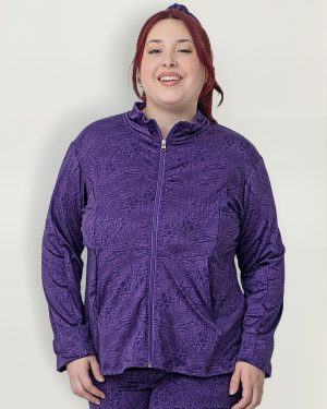 Campera Deportiva Microfibra Con Bolsillos Talles Grandes