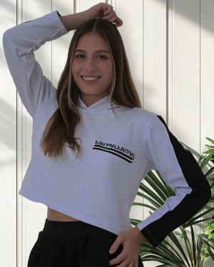 Buzo Corto C/ Capucha Combinado De Frisa