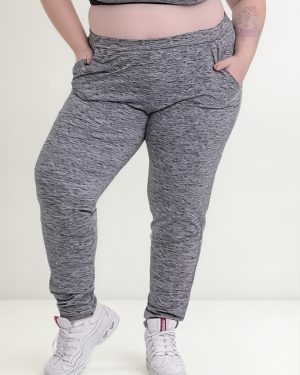 Pantalon Jogger Tiro Medio Con Bolsillo Talles Grandes