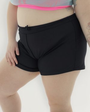 Short Largo Tiro Alto C/ Cordon En Cintura