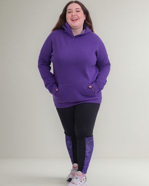 Buzo Hoddie Con Capucha Y Bolsillo Conguro Talle Grande