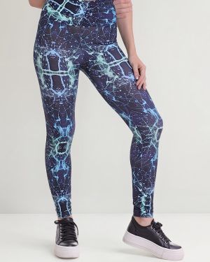 Calza Deportiva Dama Tiro Alto Cintu Doble Varios Estampados