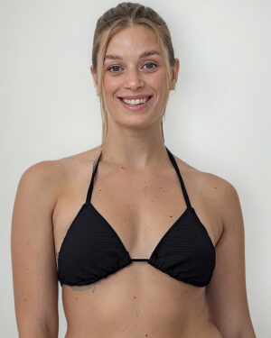 Corpiño De Bikini Triangulo Tela Con Textura