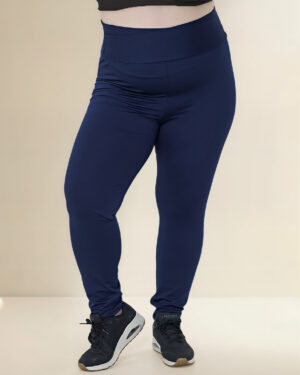 Calza Chupina Cintura Doble Cruzada Tiro Alto Talles Grandes