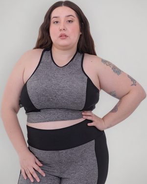 Top Deportivo Dama Jaspeado Talle Grande
