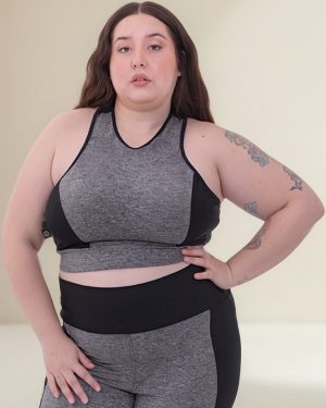 Top Deportivo Dama Jaspeado Talle Grande