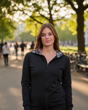 Campera Deportiva De Mujer Larga Con Capucha Talles Grandes