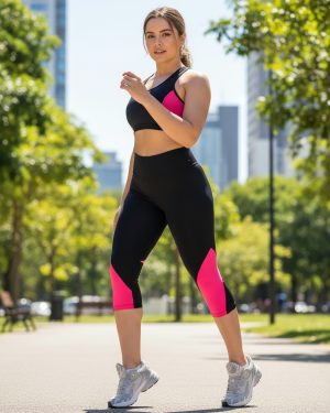 Calza Dama Deportiva Cintura Alta Talle Grande