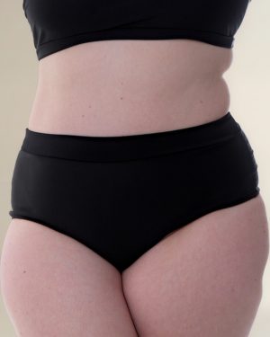 Bombacha De Bikini Vedetina Tiro Medio Cintura Doble