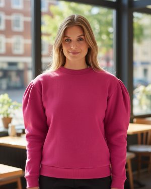 Buzo De Frisa Manga Princesa Escote Redondo Talles Grandes