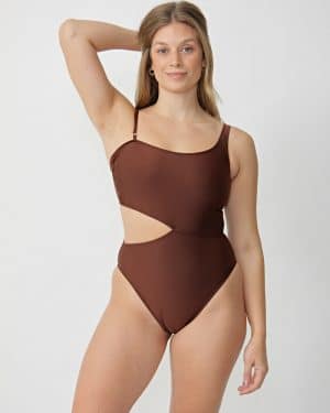 Malla Entera Un Hombro Cut Out Espalda Cavada Talles Grandes