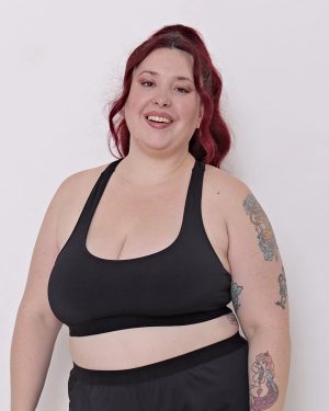 Top Deportivo De Microfibra Con Elástico Talles Grandes