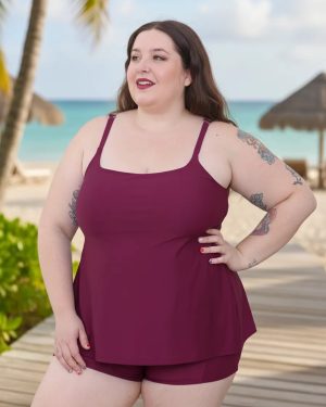 Tankini Suelta Con Corpiño Interno (solo Remera)