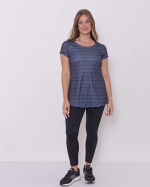 Remera Manga Corta Mujer Cuello Redondo Larga Talles Grandes