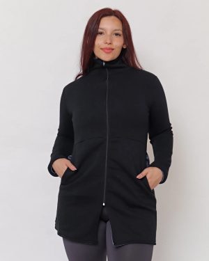 Tapado Térmico Campera Larga Frisado Forrado Talles Grandes