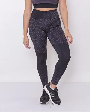 Calza Larga Deportiva Estampada Cintura Doble Talles Grandes