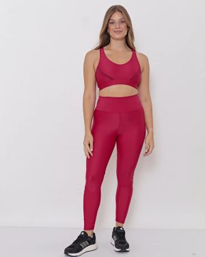 Calza Larga Lycra Combinada Textura Tiro Alto Talles Grandes