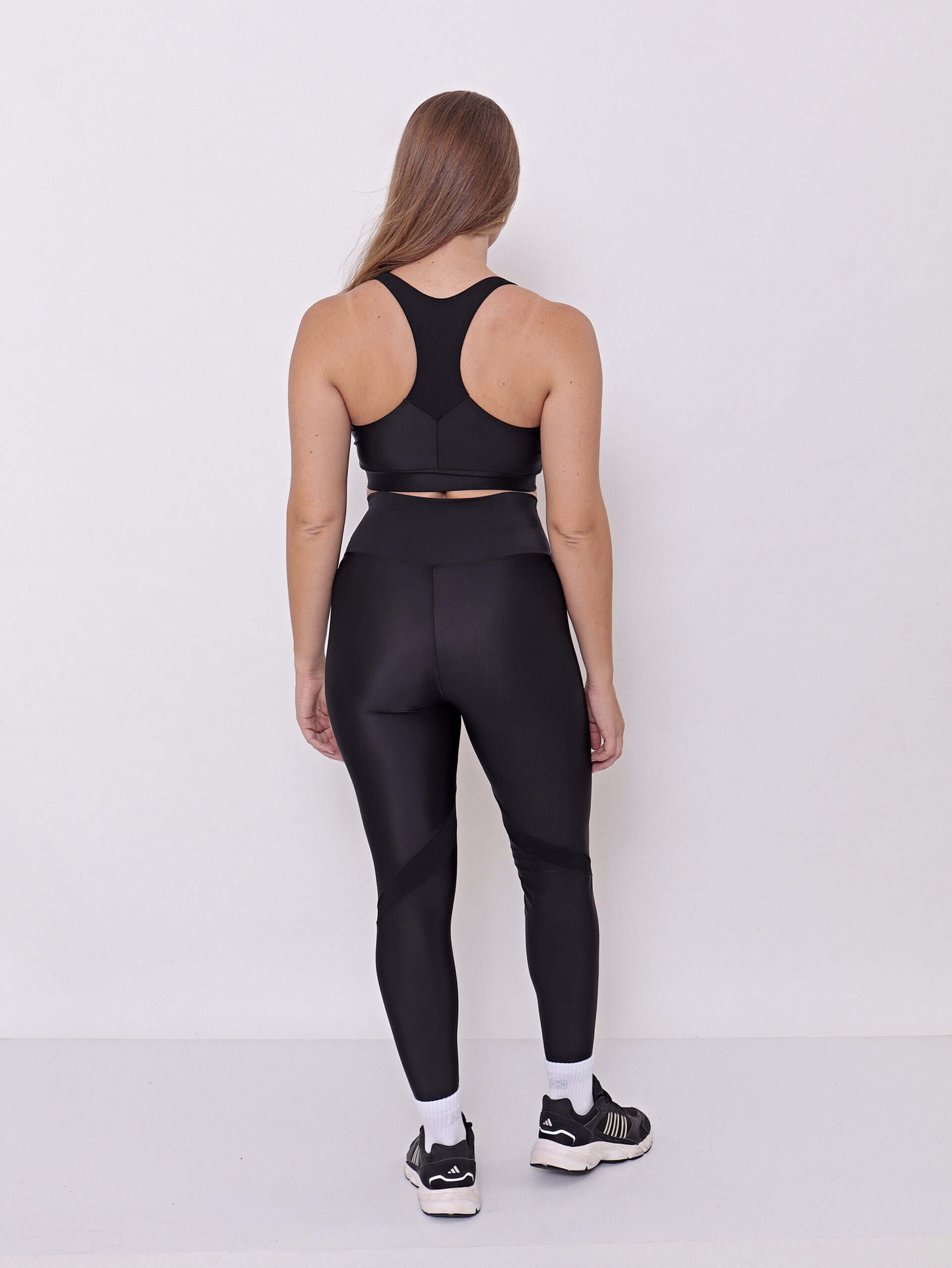 Calza Larga Lycra Combinada Textura Tiro Alto Talles Grandes - Imagen 16