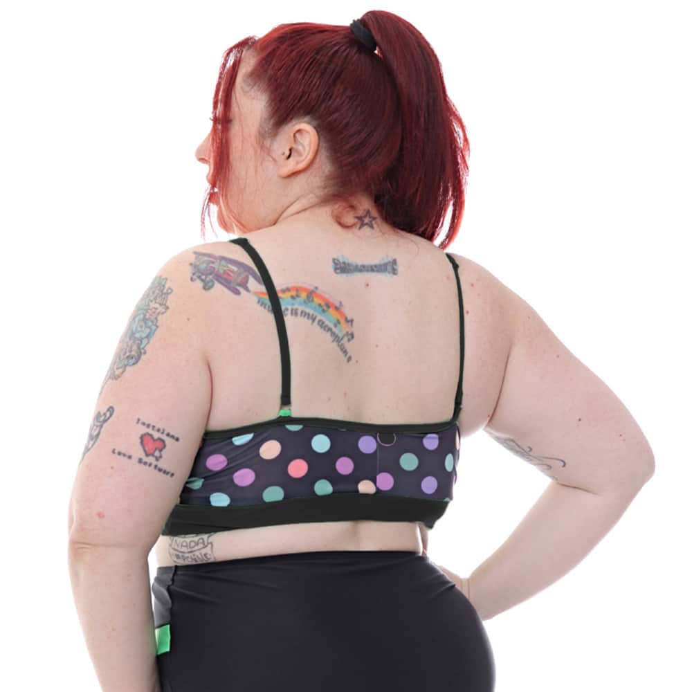 Malla Corpiño Bikini Top Regulable Base Fija Talles Grandes - Imagen 6