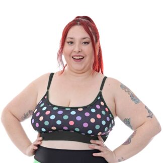 Malla Corpiño Bikini Top Regulable Base Fija Talles Grandes
