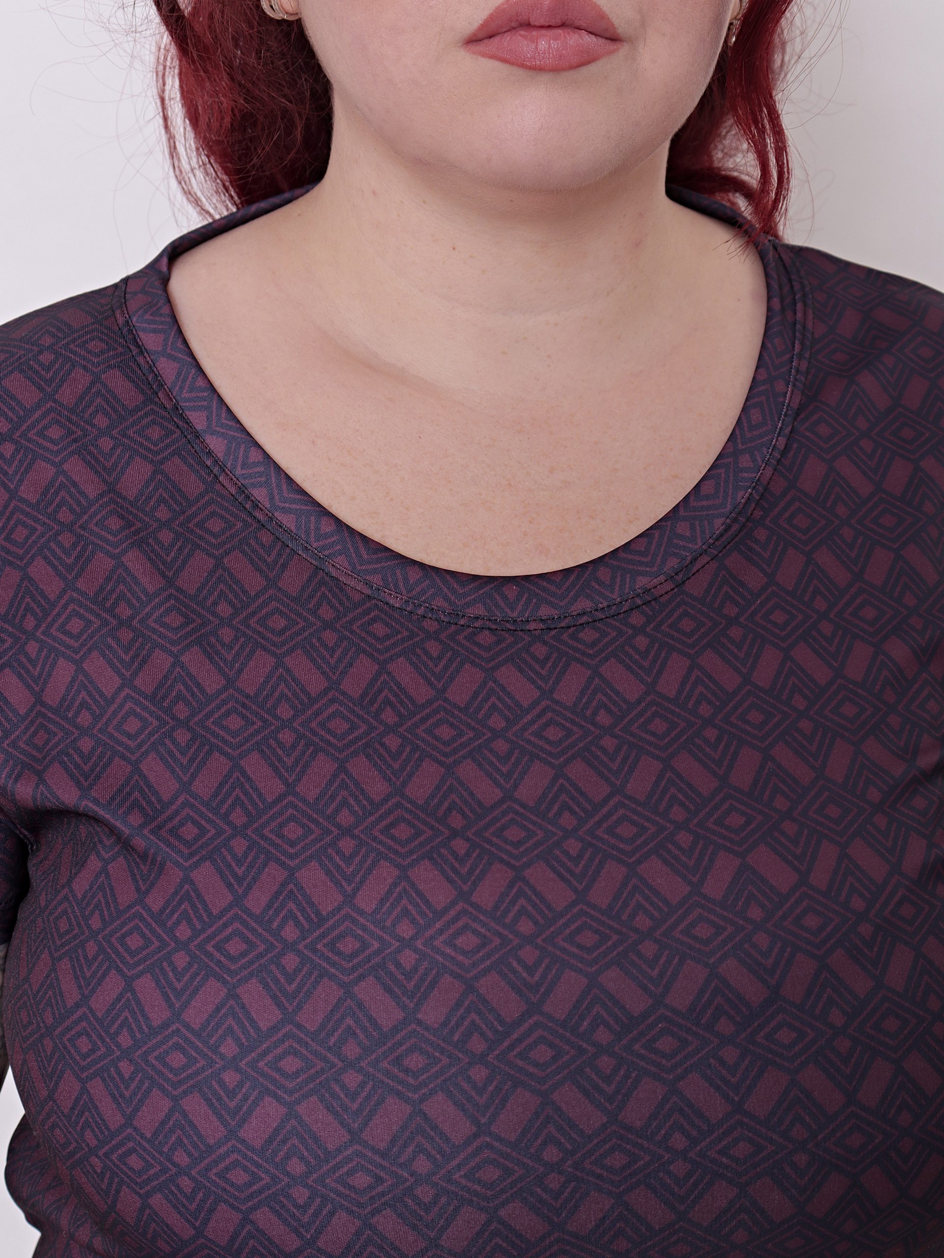 Remera Manga Corta Mujer Cuello Redondo Larga Talles Grandes - Imagen 7