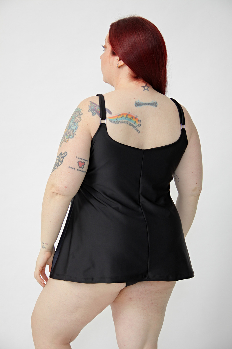 Tankini Suelta Encaje C/ Corpiño Interno (solo Remera) - Imagen 3