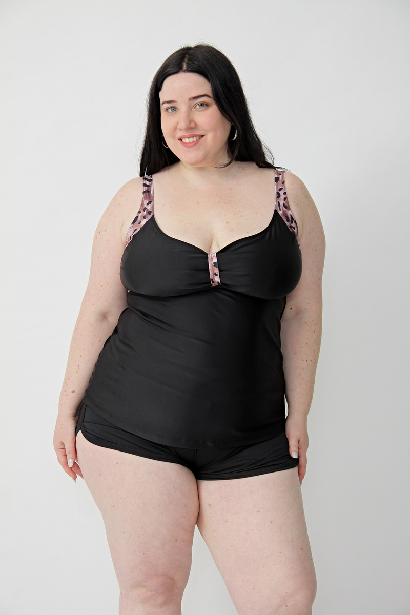 Tankini Combinada Pimalú Mujer Lycra Talles Grandes Remera