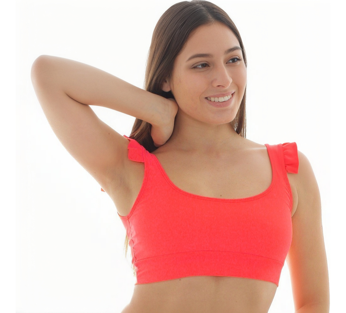 Corpiño De Bikini Tipo Top Con Volados - Imagen 25