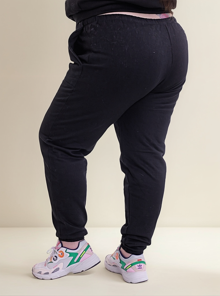 Pantalon De Frisa Tiro Alto Bolsillo Y Puño - Imagen 17