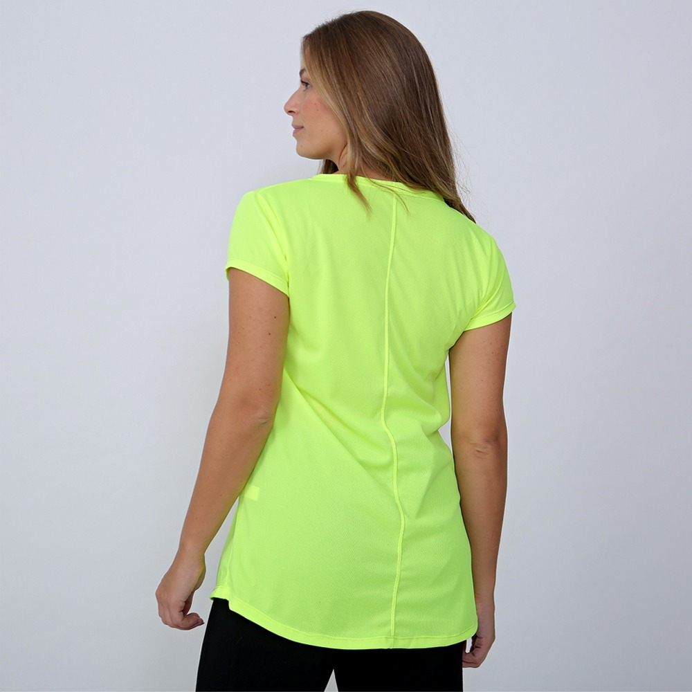Remera Deportiva Mujer Manga Corta Tela Dry Fit Con Estampa - Imagen 4