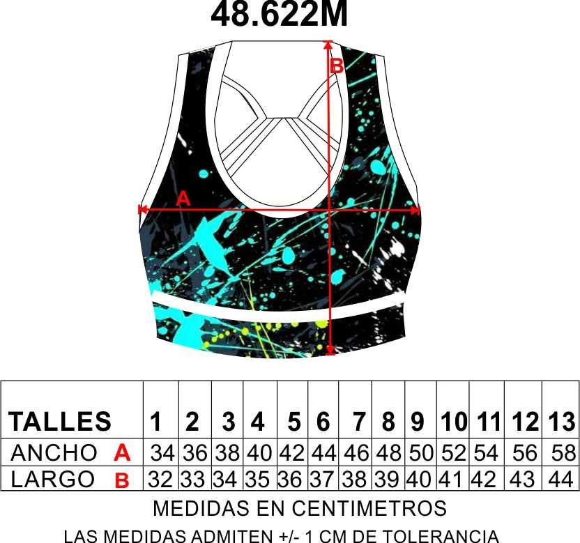 Top Deportivo Dama Estampado Talle Grande - Imagen 14