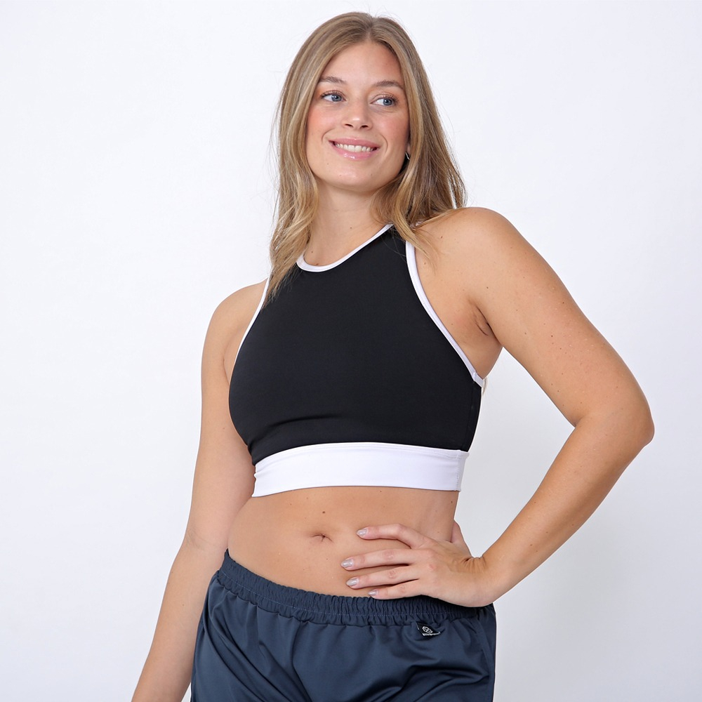 Top Deportivo Escote Halter Espalda Descubierta Talle Grande - Imagen 2
