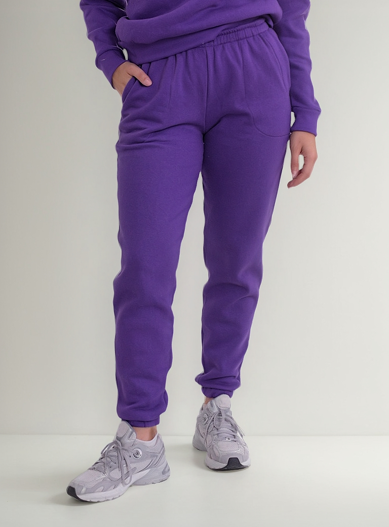 Pantalon De Frisa Tiro Alto Bolsillo Y Puño - Imagen 7