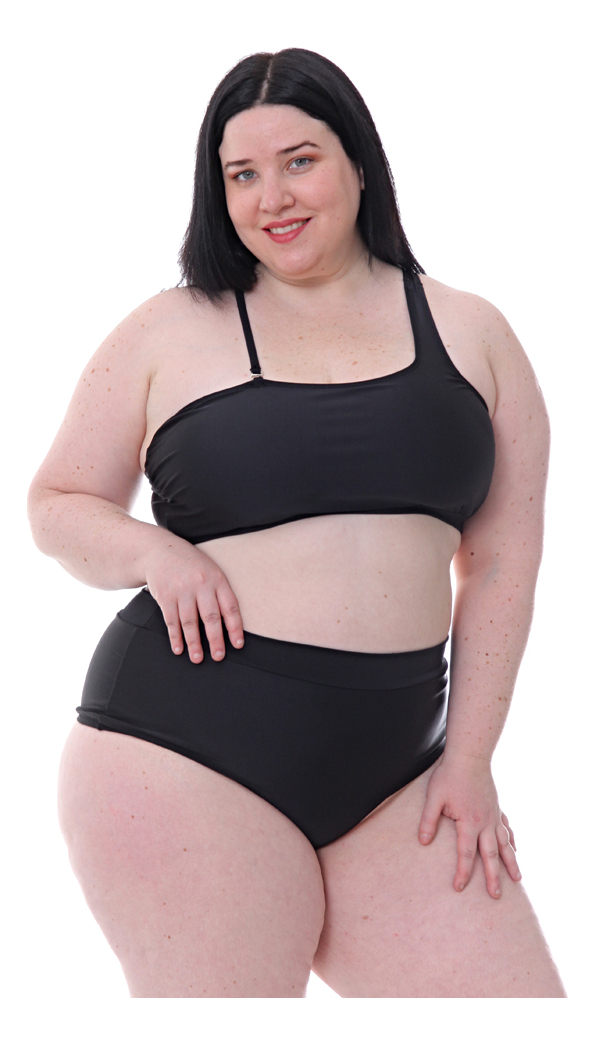 Corpiño De Bikini Tipo Top 1 Solo Hombro - Imagen 3