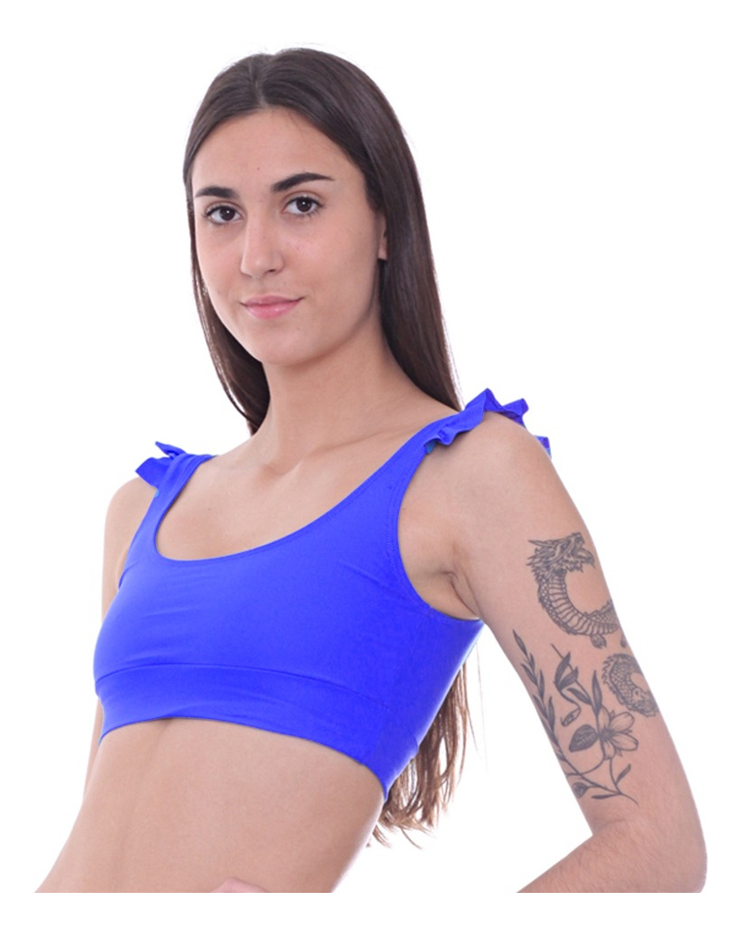 Corpiño De Bikini Tipo Top Con Volados - Imagen 20