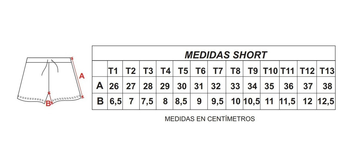 Short Largo Tiro Alto Con Cordón Talles 1 Al 13 - Imagen 9