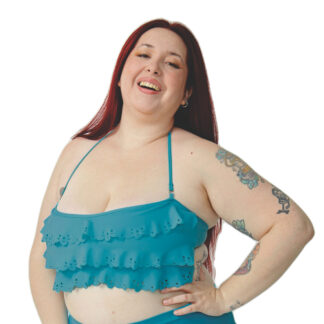 Corpiño Strapless Con Volados Y Bretel Desmontable Corp Solo