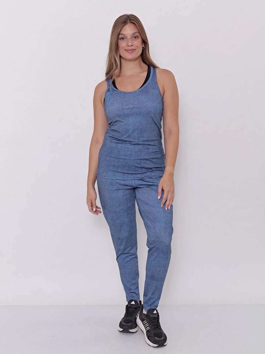 Babucha Mujer Pantalón Deportivo Estampa Jean Talles Grandes - Imagen 5