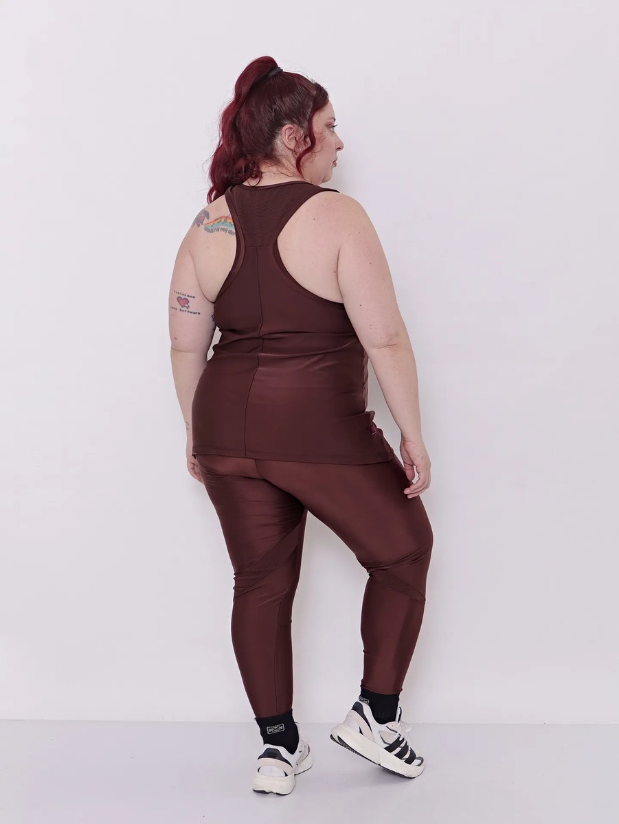 Musculosa Deportiva Mujer Larga Lycra Premium Talles Grandes - Imagen 5