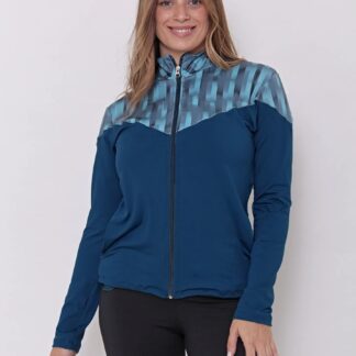 Campera Deportiva Mujer Lycra Con Bolsillos Talles Grandes