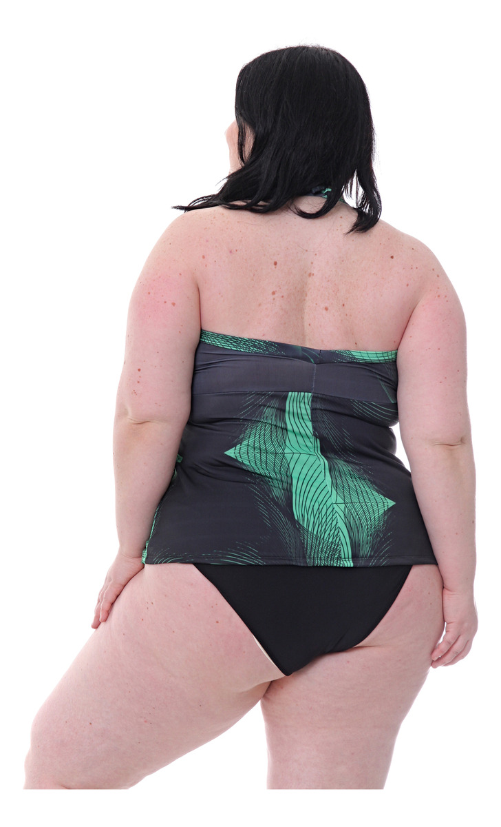 Tankini Strapless Suelta C/ Bretel Desmontable (solo Remera) - Imagen 9