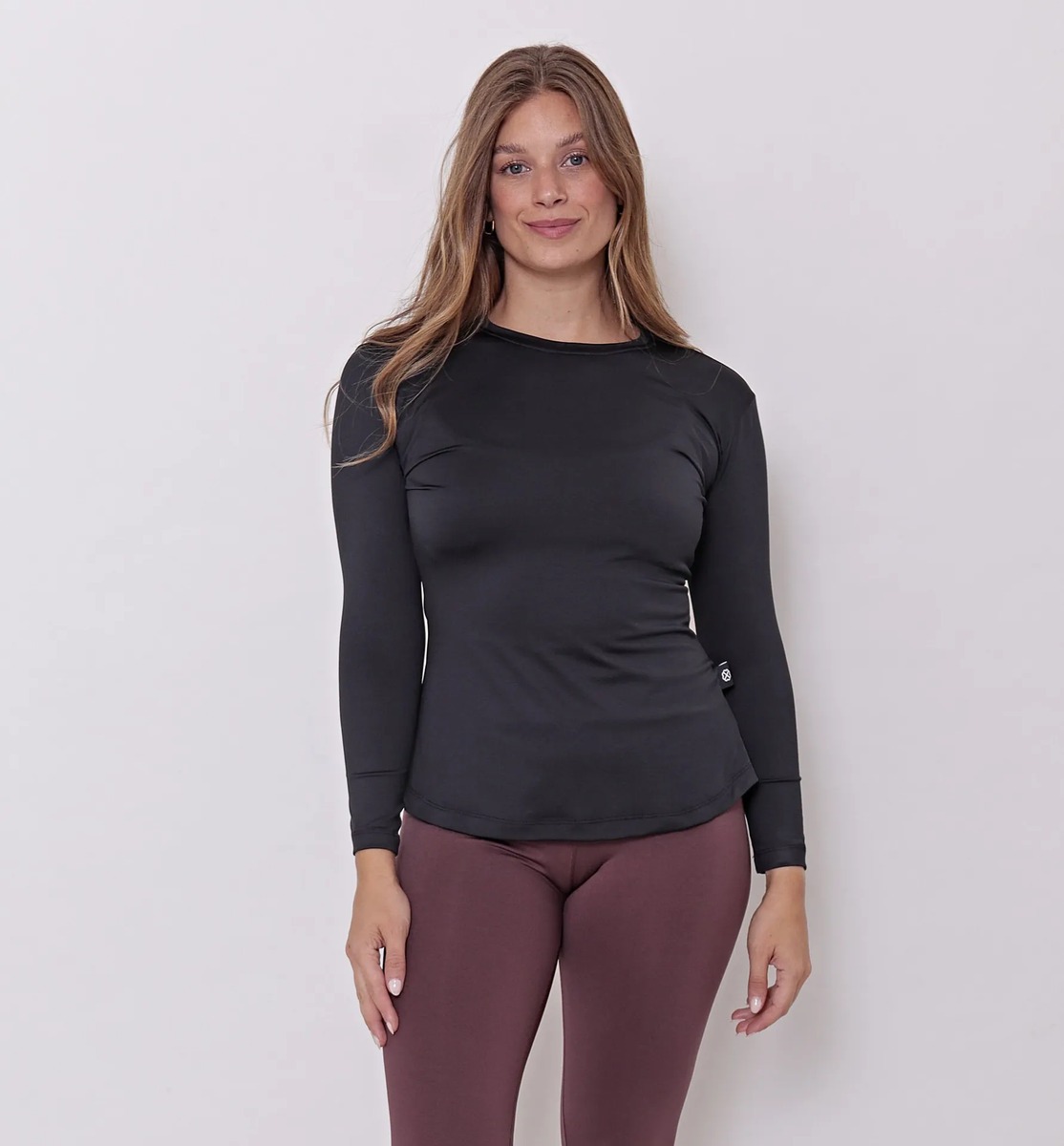 Remera Manga Larga Mujer Básica Cuello Redondo Talles Grandes