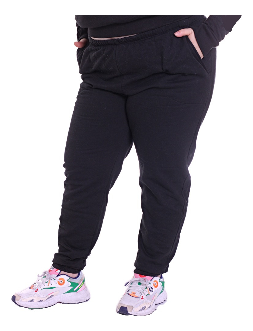 Pantalon De Frisa Tiro Alto Bolsillo Y Puño - Imagen 19