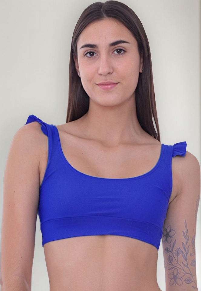 Corpiño De Bikini Tipo Top Con Volados - Imagen 19