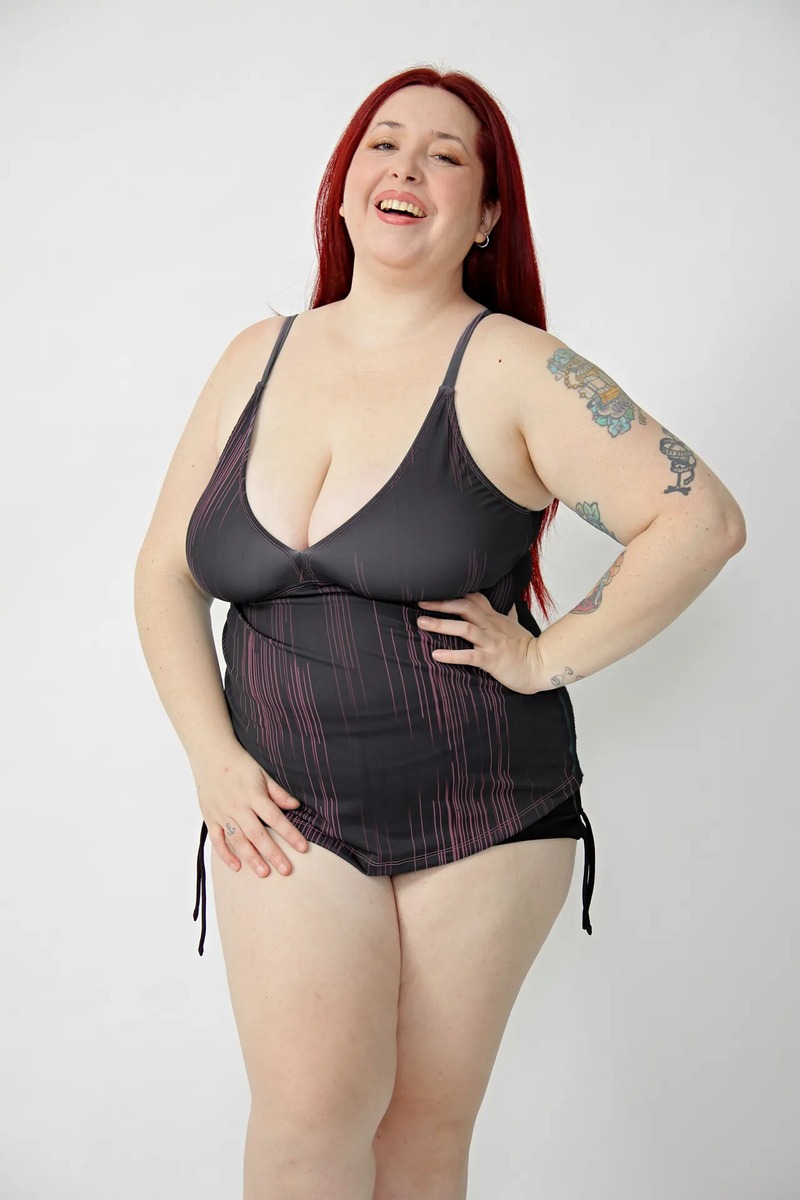 Tankini Escote Marilyn Estampada Talles Grandes (soloremera)