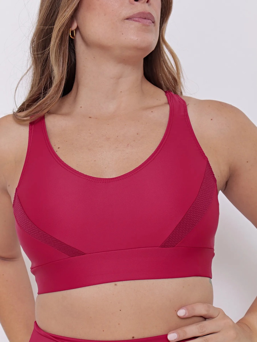 Top Deportivo Mujer Combinado Lycra Textura Talles Grandes - Imagen 8