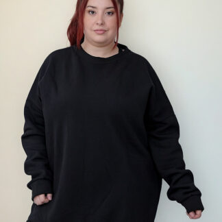 Buzo Deportivo De Frisa Oversize Escot Redondo Talles Grande