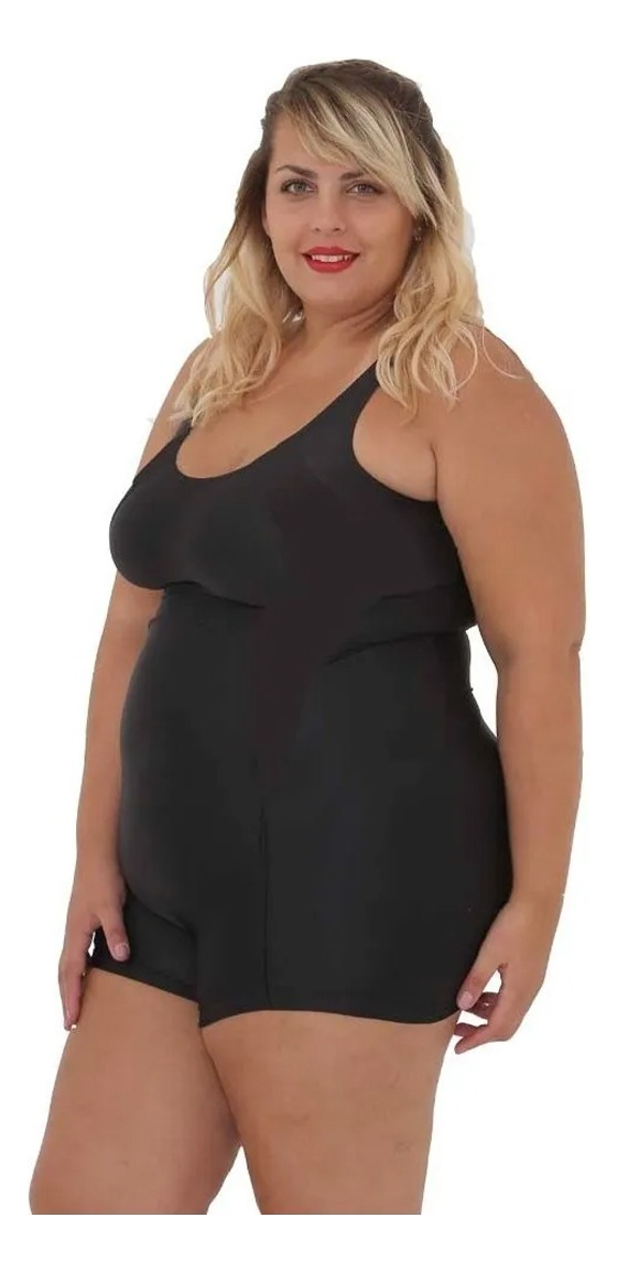 Malla Entera Deportiva Anticloro con Piernita Short Incorporado y Broche en Espalda - Imagen 9