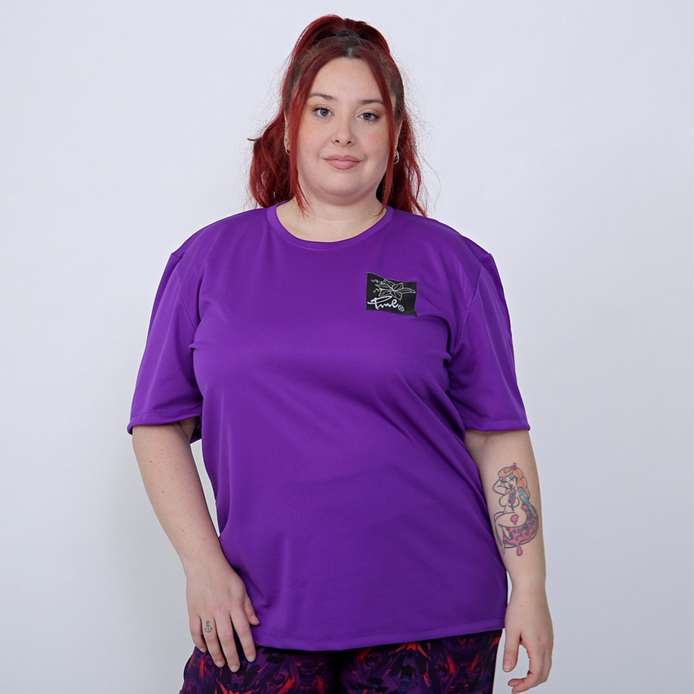 Remera Deportiva Mujer Manga Corta Tela Dry Fit Con Estampa - Imagen 7